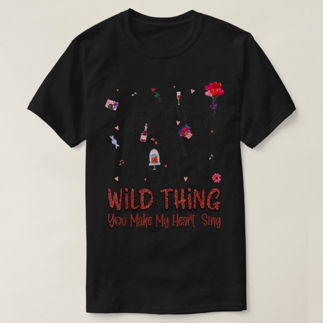 Camiseta YBEB Skeleton Thing You Make Heart Sing Couple Val (Diseño del anverso)