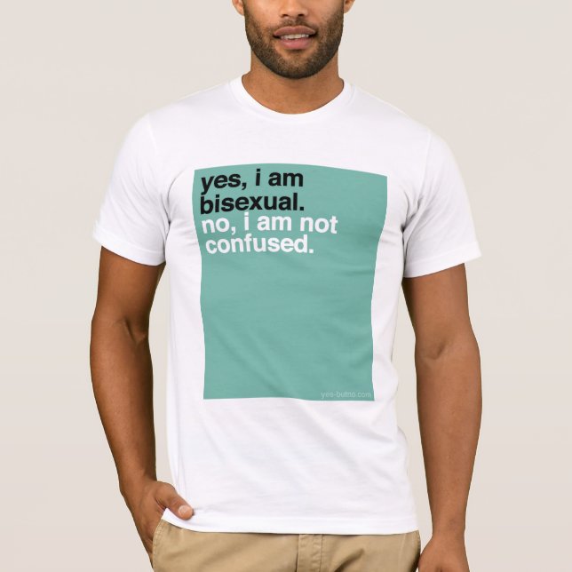 Camiseta YBN: Sí, soy bisexual (Anverso)