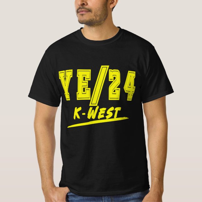 Camiseta YE24 K-WEST: Música de moda (Anverso)