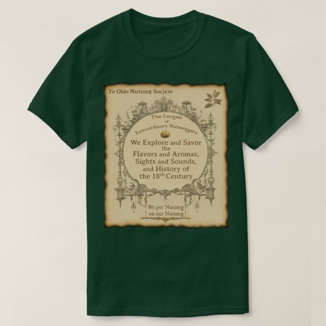 Camiseta Ye Olde Nutmegger Bordes Quemados (Diseño del anverso)