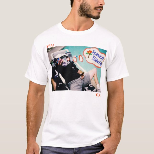 Camiseta ¡YEA! Flor (Anverso)