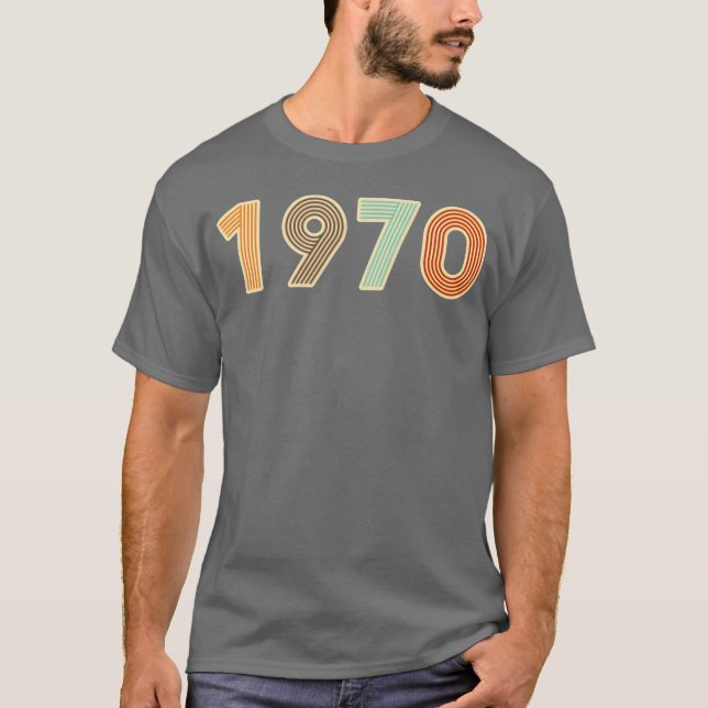 Camiseta Year 1970 Born in the 70s boy (Anverso)