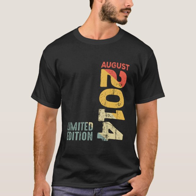 Camiseta Year 2014 August 2014 2014 2014 Since 2014 (Anverso)