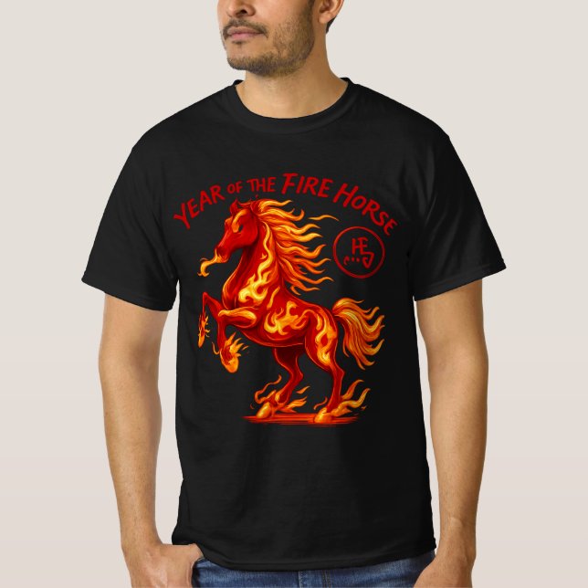 Camiseta Year of the Fire Horse  (Anverso)