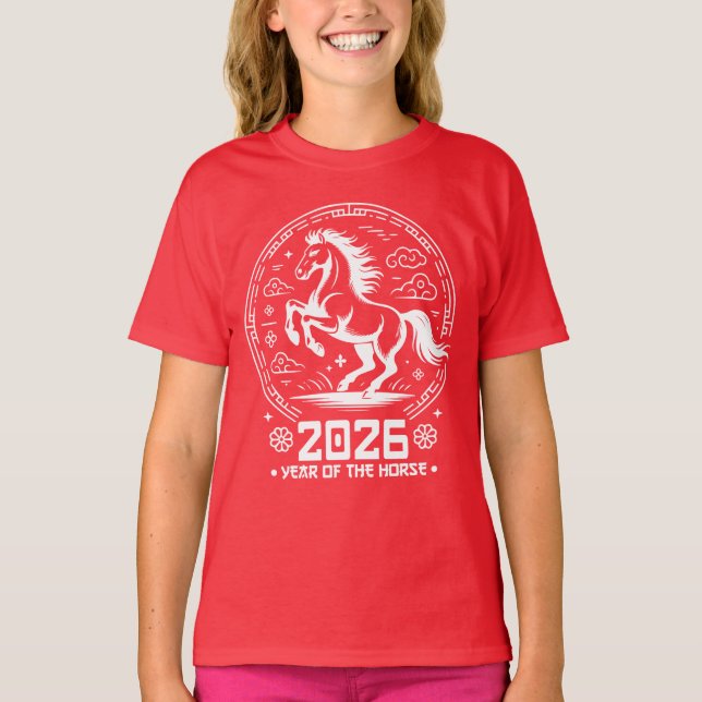 Camiseta Year Of The Horse 2026 - Chinese New Year (Anverso)