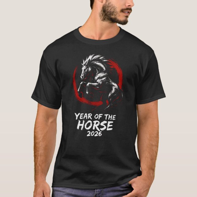Camiseta Year Of The Horse 2026 Lunar Chinese New Year (Anverso)