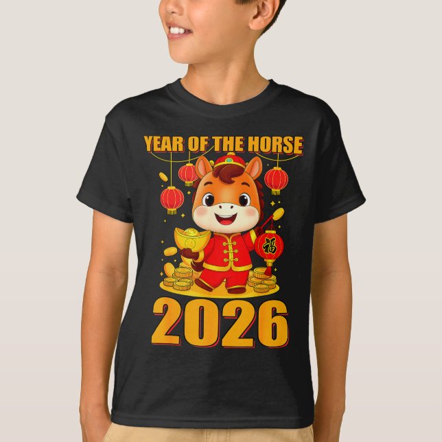 Camiseta Year Of The Horse 2026 Lunar New Year Chinese  (Anverso)
