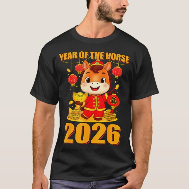 Camiseta Year Of The Horse 2026 Lunar New Year Chinese  (Anverso)
