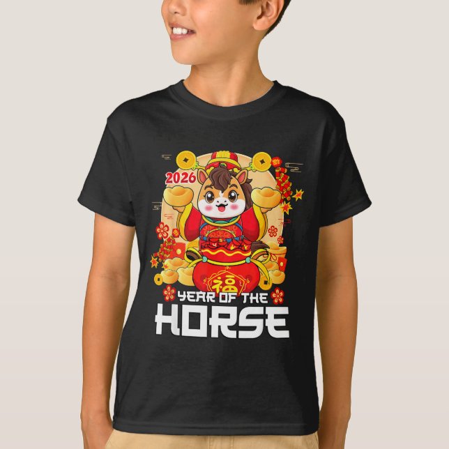 Camiseta Year Of The Horse 2026 Lunar New Year Chinese Zodi (Anverso)