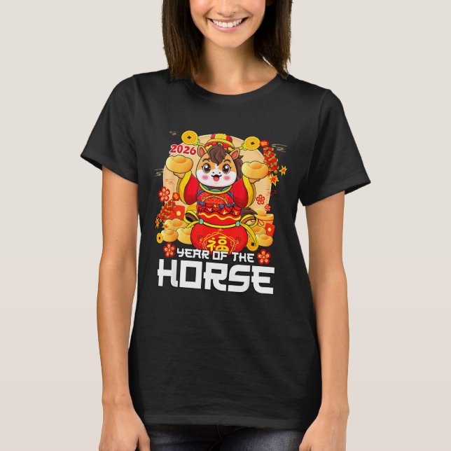 Camiseta Year Of The Horse 2026 Lunar New Year Chinese Zodi (Anverso)