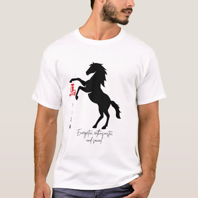 Camiseta Year of the Horse 2026 with Characteristics (Anverso)