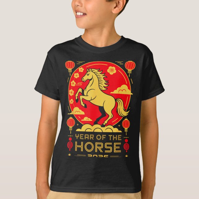 Camiseta Year Of The Horse – Chinese Zodiac New Year 2026  (Anverso)