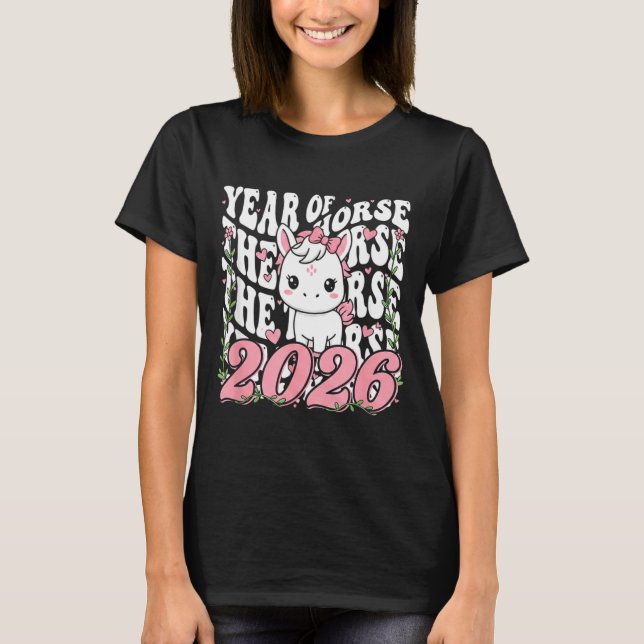 Camiseta Year Of The Horse For Girls  (Anverso)