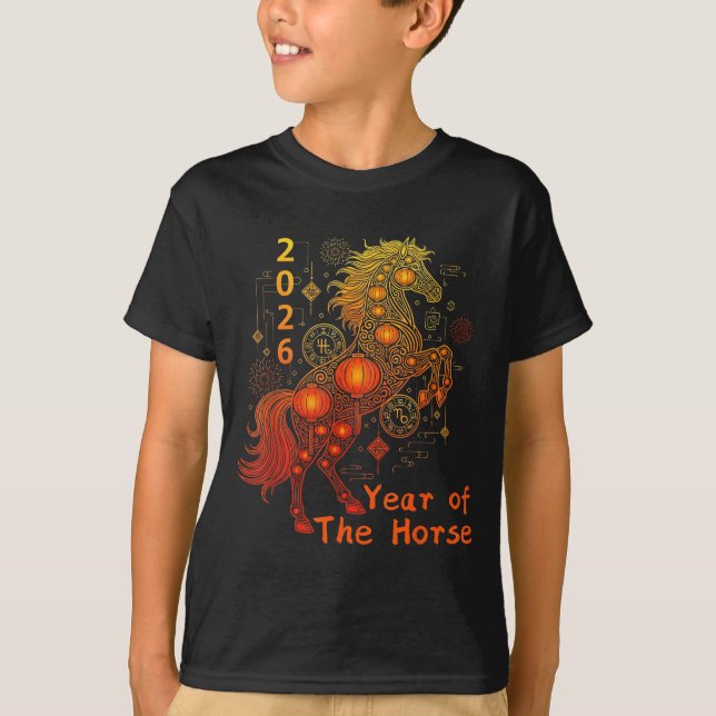 Camiseta Year Of The Horse Happy Chinese Lunar New Year 202 (Anverso)