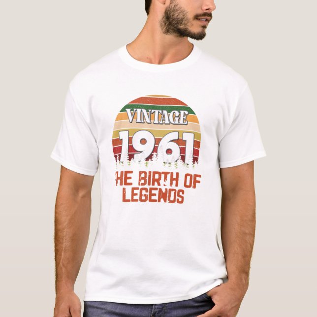 Camiseta Years Old Vintage 1961 (Anverso)