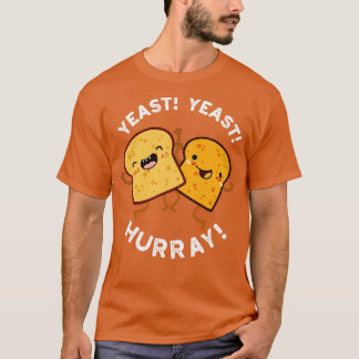 Camiseta Yeast Hurray Gracioso Pernos De Pan