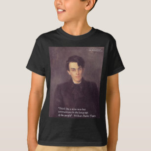 Camiseta Yeats "Think Wise" Wisdom Cita Regalos y Tarjetas