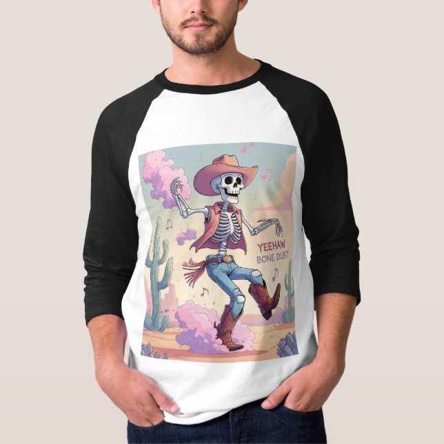 Camiseta Yeehaw Bone Dust – Kickin’ Up Fun in the Desert! (Anverso)