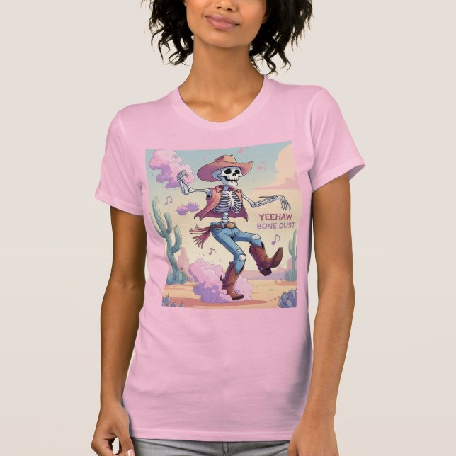 Camiseta Yeehaw Bone Dust – Kickin’ Up Fun in the Desert! (Anverso)