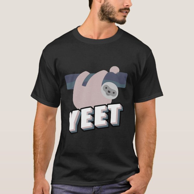 Camiseta Yeet Funny Sloth Animal Sloth (Anverso)