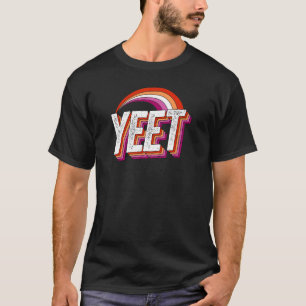 Camiseta Yeet Meme Bandera del Orgullo Lésbico Ge del Milen