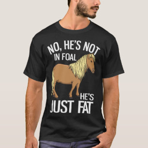 Camiseta Yegua Haflinger gorda sin preñez 1