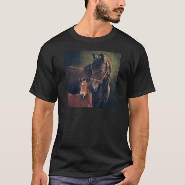 Camiseta Yegua y potro de Morgan (Anverso)