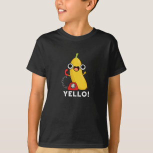 Camiseta Yello Funny Fruit Yellow Banana Pun Dark BG