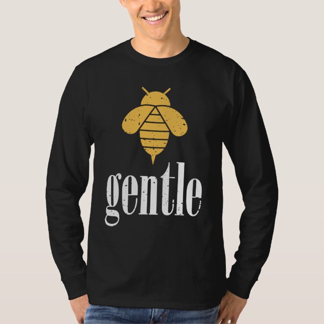 Camiseta Yellow Bee Gentle Motivational Be Gentle  4 (Anverso)