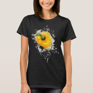 Camiseta Yellow Bell Pepper Splash Funny Gift Vintage Guay
