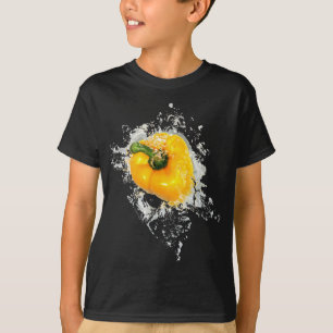 Camiseta Yellow Bell Pepper Splash Funny Gift Vintage Guay