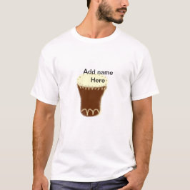 Camiseta Yellow brown drum watercolor add name hand-drawn s