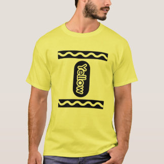 Camiseta Yellow-Crayon Halloween Costume T Couple Friend Gr