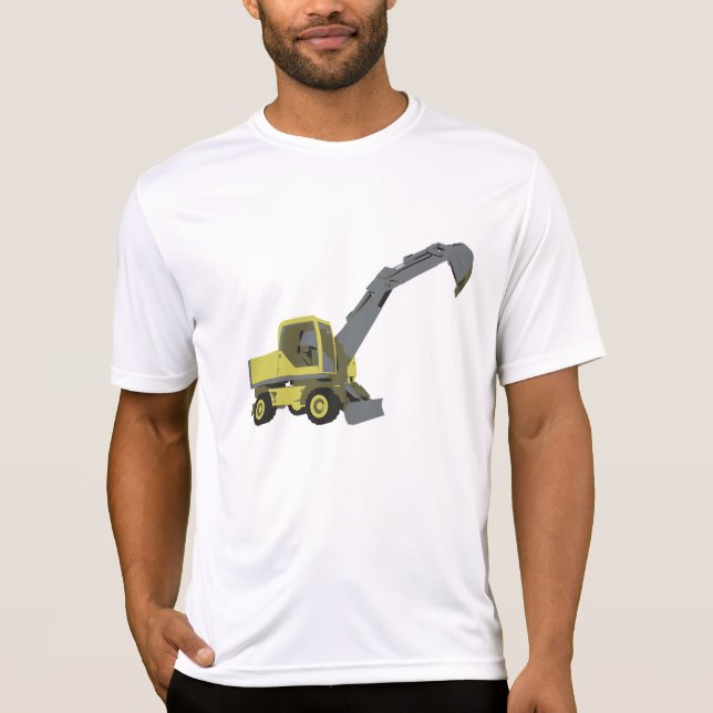 Camiseta Yellow Excavator Construction Machinery (Anverso)