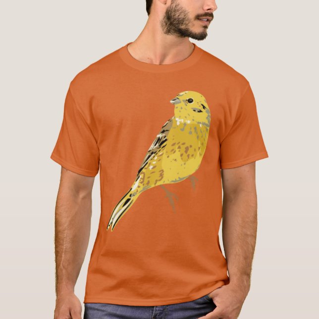 Camiseta Yellow Hammer Bird Illustration Oversized (Anverso)