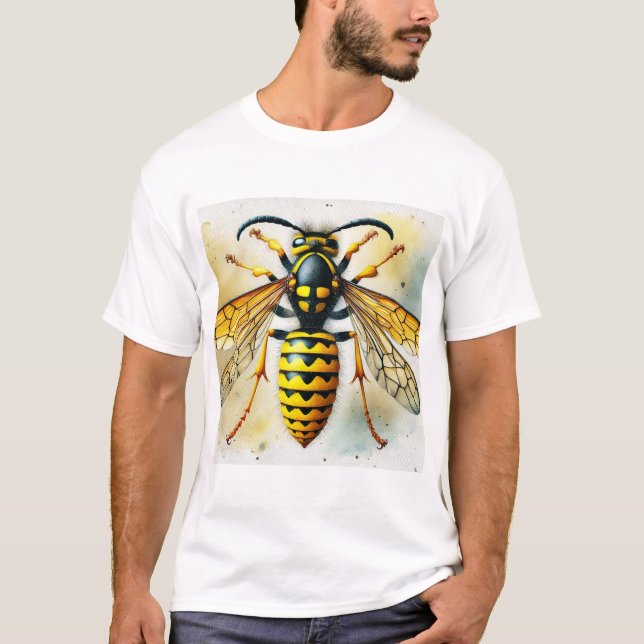 Camiseta Yellow Jacket Insect 170924IREF242 - Watercolor (Anverso)