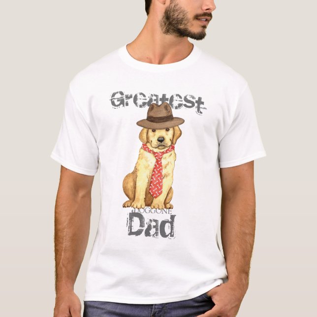 Camiseta Yellow Lab Dad (Anverso)