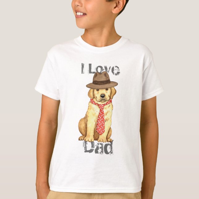 Camiseta Yellow Lab Dad (Anverso)