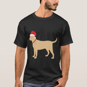 Camiseta Yellow Lab Santa Hat Cute Labrador Navidades