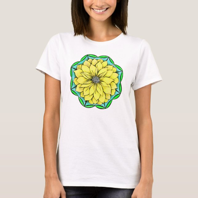 Camiseta YELLOW POINSETTIA T-shirt (Anverso)