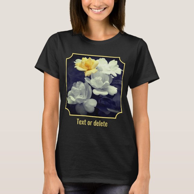 Camiseta Yellow Rose Cluster Partial Color Personalized (Anverso)