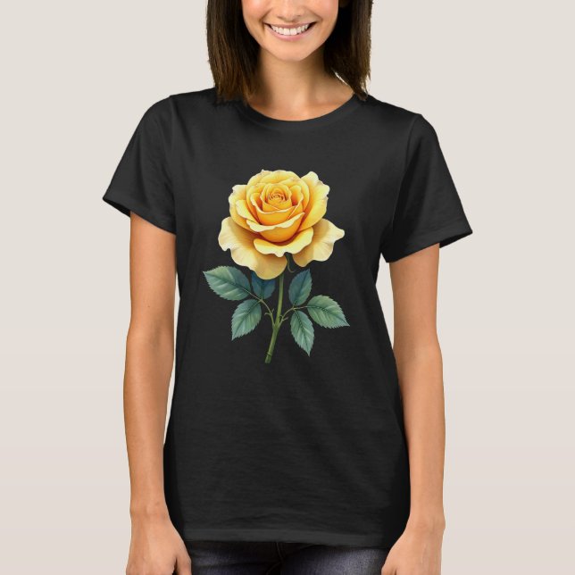 Camiseta Yellow Rose Flower Gardening Gardener (Anverso)
