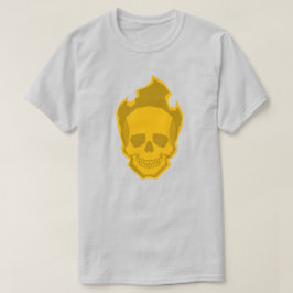 Camiseta Yellow Skull Graphic T-Shirt – Bright Skull Design