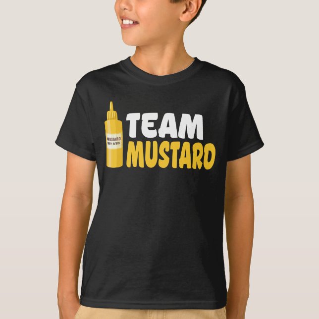 Camiseta Yellow Team Mustard amante de la comida orgánica c (Anverso)