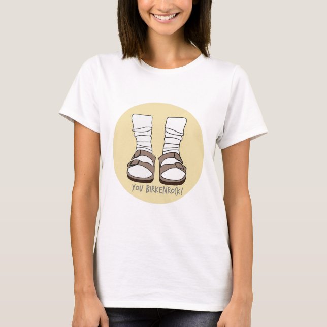 Camiseta Yellow You Birkenrock! Birkenstocks and Socks (Anverso)