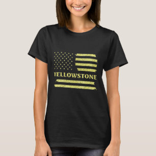 Camiseta Yellowstone Bandera Americana u2013 Parque naciona