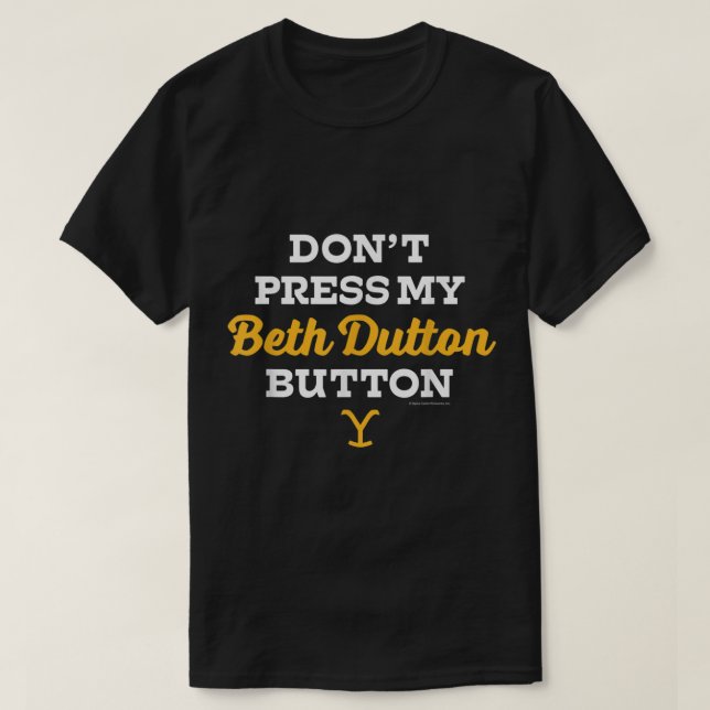 Camiseta Yellowstone Beth Dutton Button  (Diseño del anverso)