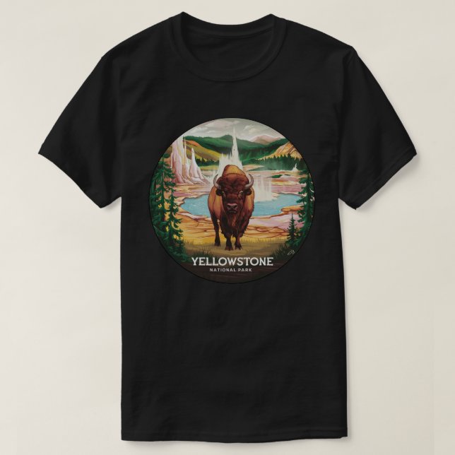 Camiseta Yellowstone Bison (Diseño del anverso)