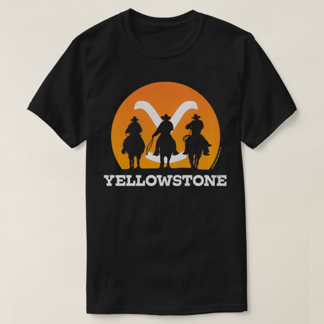 Camiseta Yellowstone Cowboy Sunset Pullover (Diseño del anverso)