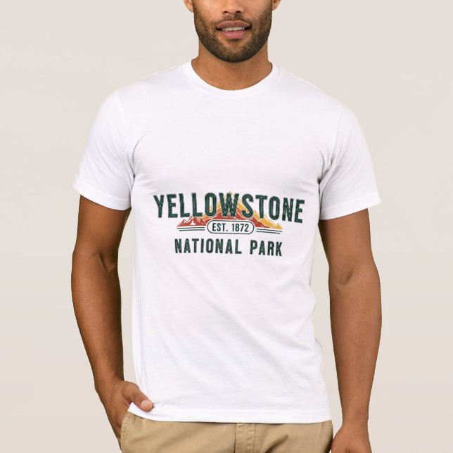 Camiseta Yellowstone Est. 1872 Old Faithful Vintage Park (Anverso)